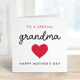 To A Special Grandma Mother’s Day Card Greetings Card for Grandmother Keepsake from Grandson Granddaughter Gift Card First Happy Mothers Day