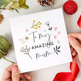 To My Amazing Mum Card Christmas Birthday Mother's Day Gift Card For Her Mom Mommy Mum Greeting Cards Mum's Birthday Card Thank You Mum