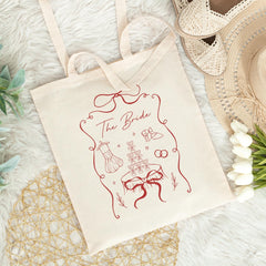 Tote Bag for the Bride Elegant Future Mrs. Design Romantic Hen Party or Bridal Shower Gift Chic Tote for the Bride to - Be