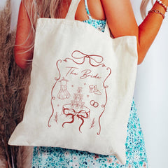 Tote Bag for the Bride Elegant Future Mrs. Design Romantic Hen Party or Bridal Shower Gift Chic Tote for the Bride to - Be