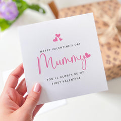 Valentine's Day Card for Daddy or MUMMY AVAILABLE Happy Valentine's Day You Will Always Be My First Valentine Personalised Gift Card Mum Dad