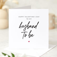 Valentine's Day Card for Fiancee Husband to Be Wedding Engagement Romantic Gift Fiance Engaged Couple Gift Card Keepsake