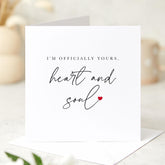 Valentine's Day Card Romantic Love Card Minimalist Officially Yours Card for Him Her Boyfriend Girlfriend Husband Wife Birthday Anniversary