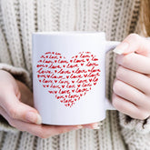 Valentine’s Day Heart Mug – Romantic Love Design Gift