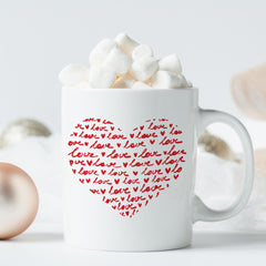 Valentine’s Day Heart Mug – Romantic Love Design Gift