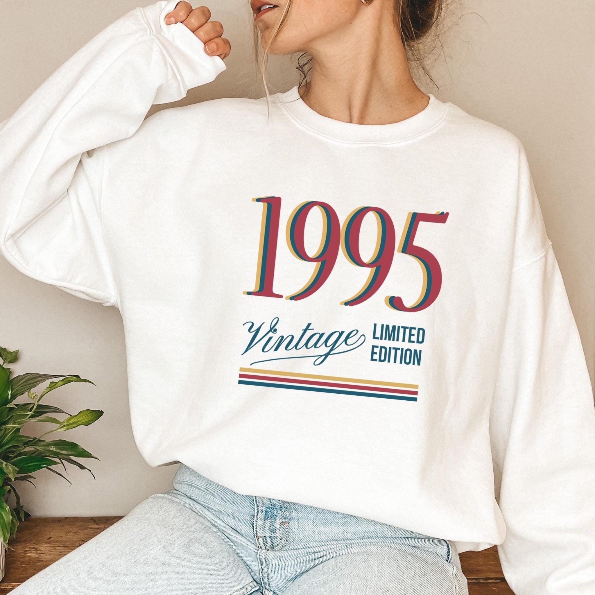 Vintage Year Jumper Retro Birthday Sweatshirt Limited Edition Gift for Him or Her 18th 21st 30th 40th 50th