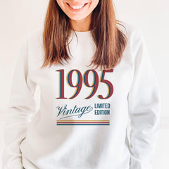 Vintage Year Jumper Retro Birthday Sweatshirt Limited Edition Gift for Him or Her 18th 21st 30th 40th 50th