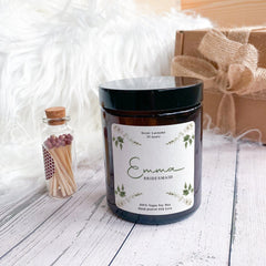 Wedding Role Candle With Name Gift For Bride Bridesmaid Maid Of Honour Mother Of The Bride