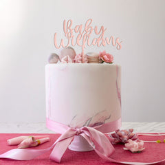 Wooden Baby Shower Cake Topper with Last Name Personalised Welcome Baby Party Décor Baby Girl Baby Boy Oh Baby