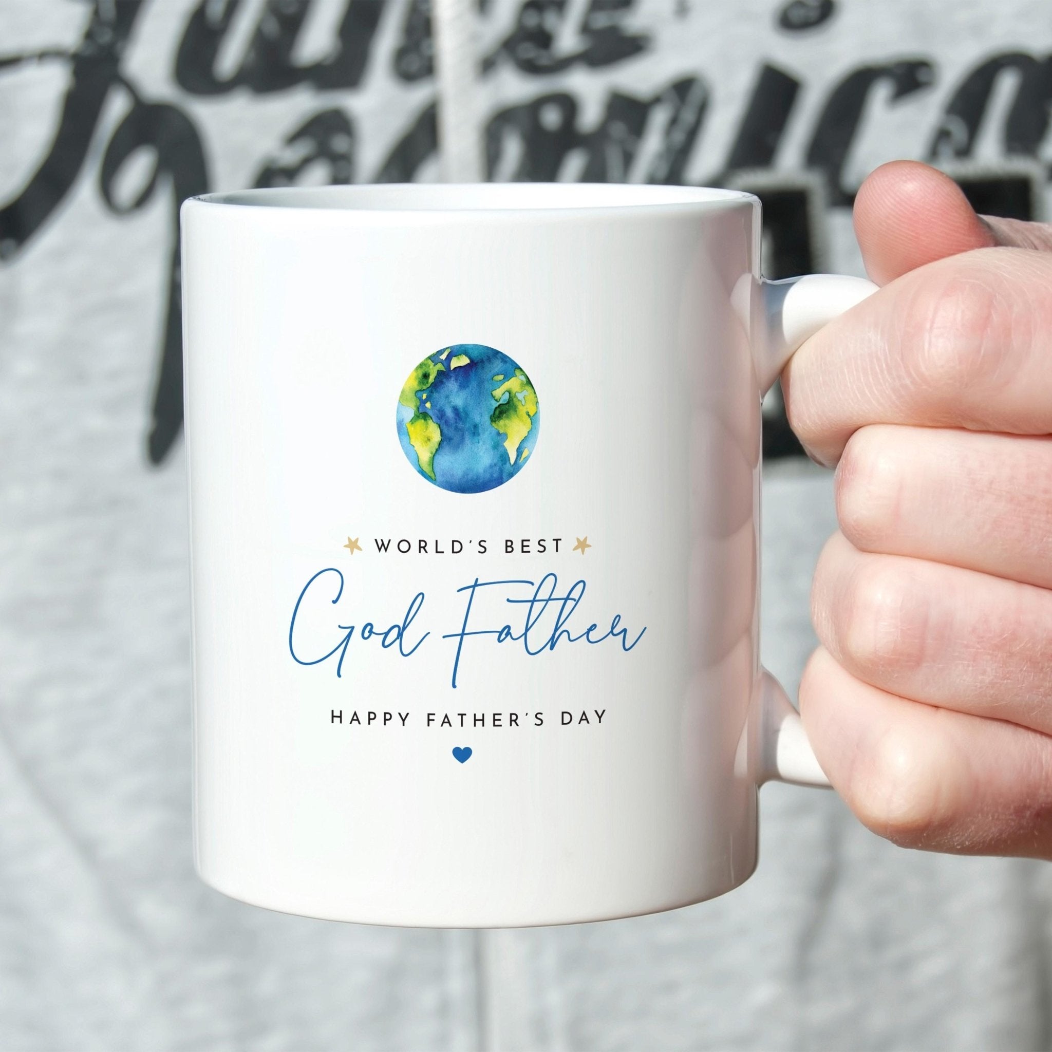 World's Best God Father Mug Father's Day Gift from Goddaughter Grandson Meaningful Present Keepsake Coffee Cup Godfather
