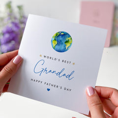 World’s Best Grandad Father’s Day Card Thoughtful Keepsake for a Wonderful Grandfather Card for Grandpa
