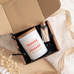 Yay Scented Candle With Your Text Personalised Graduation Gift For Her Him Well Done Proud Of You Congratulations