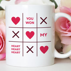 You Won My Heart Mug – Gift for Valentine’s Day or Romantic Anniversary