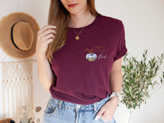 Autumn wedding Bride and team T-shirt, Pumpkin Bridal party, September