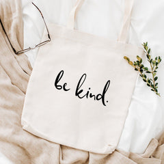 Be kind tote bag, Positivity - Kindness - Anti - Bullying shopping bag, Vegan gift