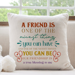 Best Friends Cushion, Christmas Birthday Far Away Gift For Friend