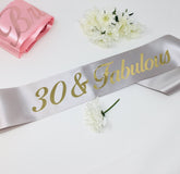 Birthday Sash, Personalised Any Age and Fabulous Sash