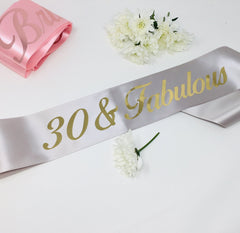 Birthday Sash, Personalised Any Age and Fabulous Sash