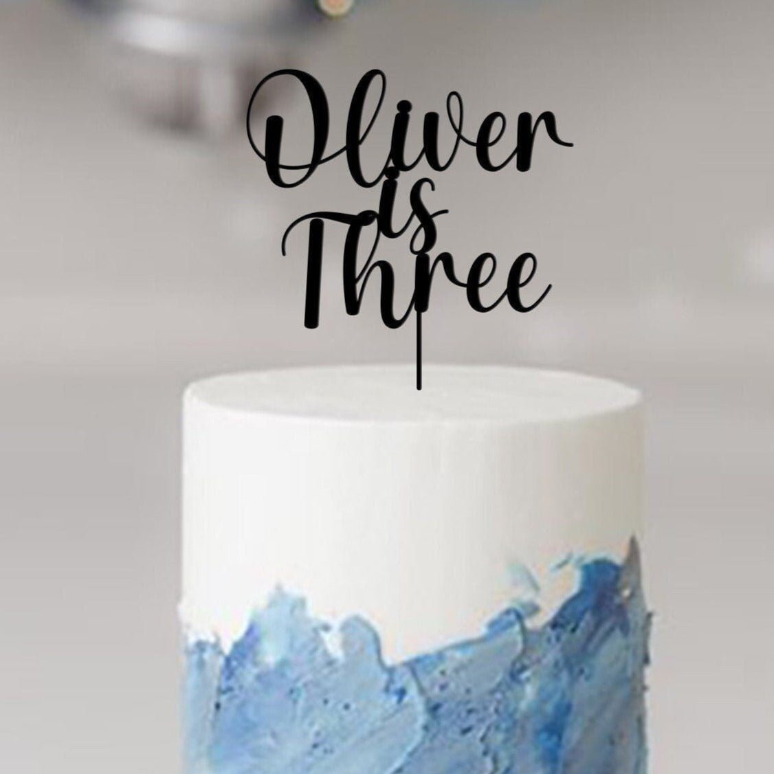 Birthday Wooden Cake Topper with Name and Age, Personalised Kids Party Decor, Custom First Birthday AF9