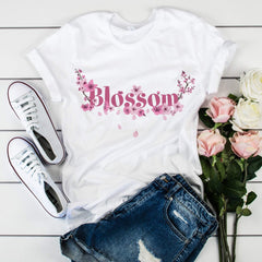 Blossom t-shirt, Gift for women, Spring tshirt, Nature Tee, Trendy summer and spring concept, Cherry blossoming,