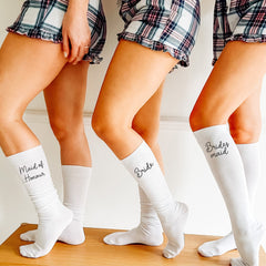 Bride Bridesmaid Maid Of Honour Socks, Cute Bridal Party Gift, Hen Party, Bachelorette