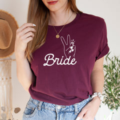 Bride Ring Finger T-Shirt, Funny Bridal Party, Hen Party, Bachelorette Party Top, Engagement Shirt