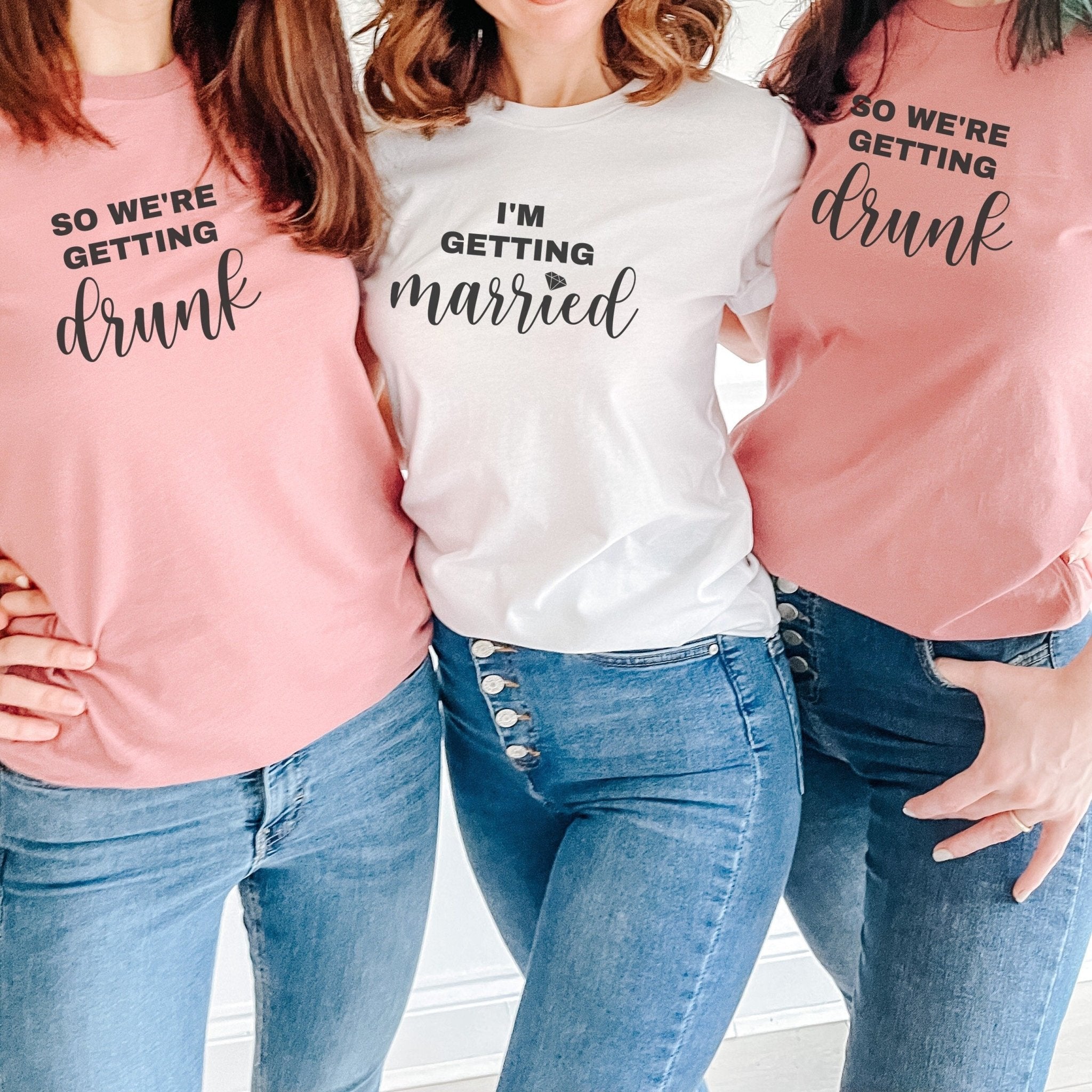 Bride T-Shirt, Bridesmaid Maid Of Honour Bridal Party Outfit, Hen Party Tops, Bachelorette