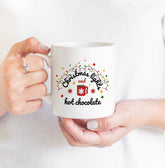 Christmas lights and hot chocolate mug, Christmas gift for her and him