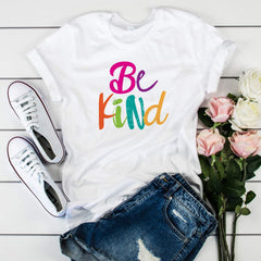 Colourful Be Kind T-Shirt, Unisex Size, Vegan, Vegetarian T-Shirt, Veggie T-Shirt