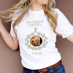 Coronation t-shirt, HM King Charles III, God save the king, Commemorative Celebration Party outfit