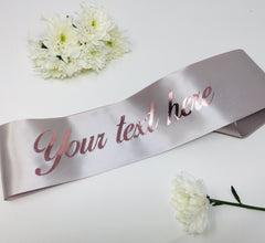 Custom Sash, Customize for Bachelorette, Birthday, Baby Shower Sash
