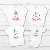 Cute Matching Family Christmas T-Shirts, Reindeer Christmas Pyjamas Top , Christmas Tshirts