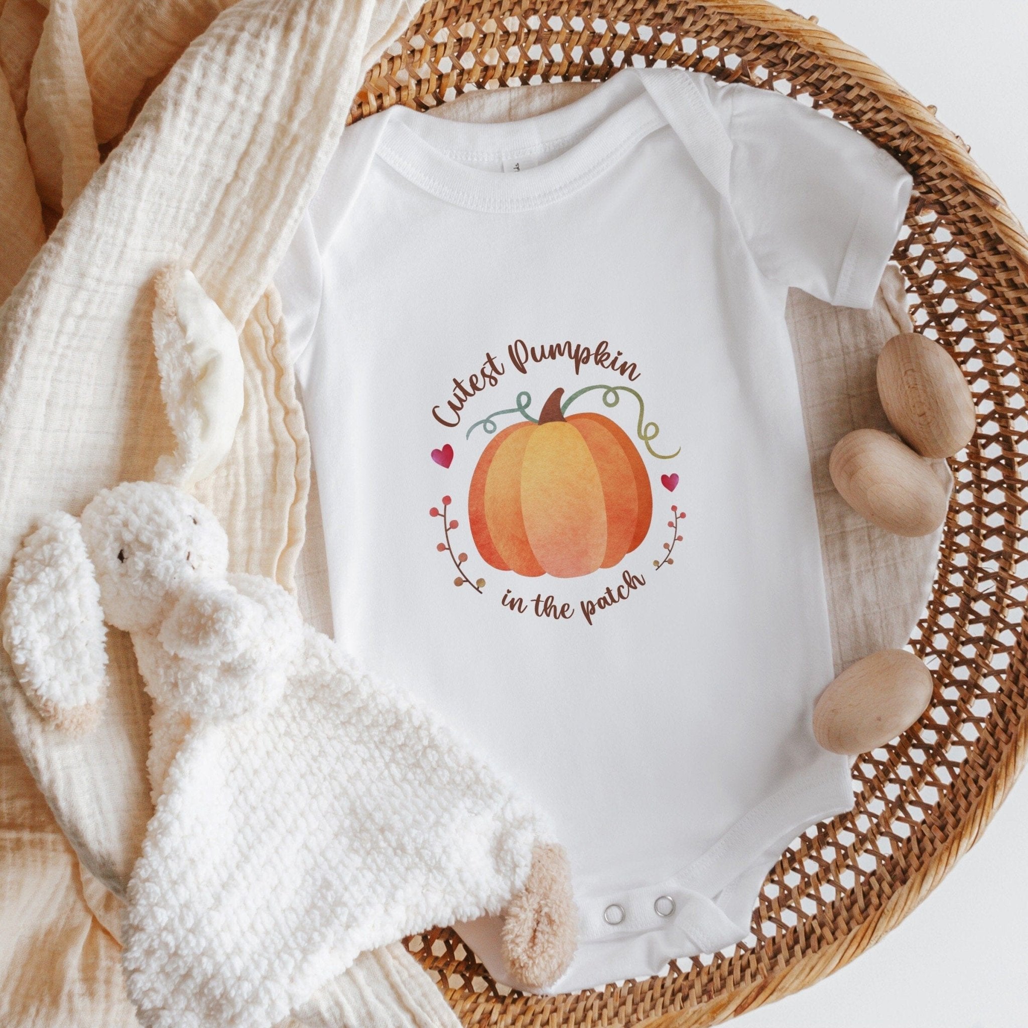 Cutest Pumpkin In The Patch Bodysuit, My First Halloween, Baby Pumpkin Costume