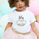 Flower Girl t-shirt, Wedding Proposal Gift for Kids, Bridal Party Wedding Day