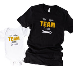 Fun Father'S Day Team T-Shirt, Personalised Tool - Rific Gift For Dad, First Present