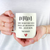 Funny Mug Gift For Mum, Mother And Daughter Or Son, Mother'S Day Christmas Gift, Mummy New Mum Gift