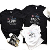Gender reveal party matching Family outfit, Team girl, team boy T shirt
