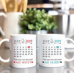 Gift for wife,Wifey Mug,Valentine's Day gift,The day you became my wifey