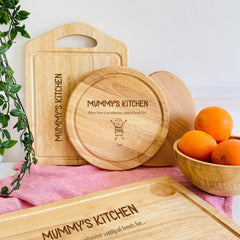 Grandma Mum engraved wooden chopping board Mother's Day gift Children and grandchildren names