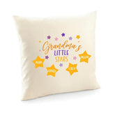Grandma'S Little Stars Cushion Cover, Personalised Grandma Gift, Gift For Nanny, Granny, Nana