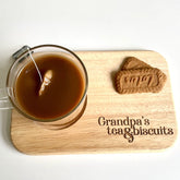 Grandpa's tea and biscuits engraved board,Personalised coffee board,Gift for birthday, new home