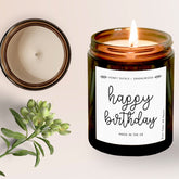 Happy Birthday Scented Candle Gift, Birthday Gift For Her, Friend Colleague Daughter Sister