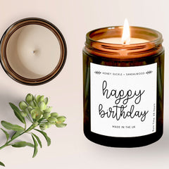 Happy Birthday Scented Candle Gift, Birthday Gift For Her, Friend Colleague Daughter Sister