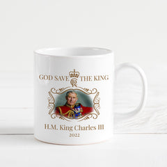Hm King Charles Iii Mug, God Save The King, Commemorative Cup 2022, The King Celebration Gift For Her Him
