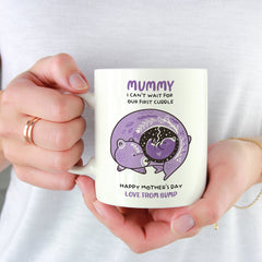 I Can'T Wait For Our First Cuddle Mug, First Mother'S Day Gift, New Mum