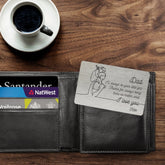 I'll always be your little girl wallet card, Personalised Father's Day Gift, Custom Gift for Dad
