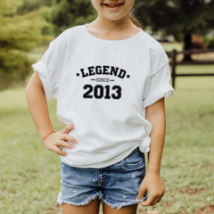 Legend since year kids birthday t-shirt, Toddler Youth kids outfit, Boys girls children swear