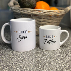 Like Father Like Son Matching Mug, Father's Day Gift, Daddy And Kids, Dada And Me