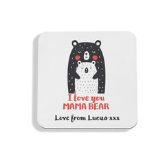 Mama bear coaster, Mother's Day gift for mummy, Christmas Gift for mum , Mother and baby bear