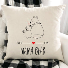 MAMA bear cushion, Gift for mum, Mother's day present, Mummy pillow, Mother bear